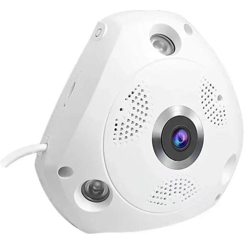 Caméra Fisheye 4K 8MP 5MP IP 1080P POE intérieure sécurité domestique panoramique 180 360 degrés IP dôme CCTV caméra détection de mouvement (1,7 mm,