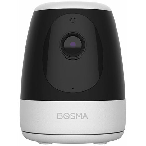 Caméra intérieure connectée blanche 1080P XC 360° avec vision nocturne - BOSMA