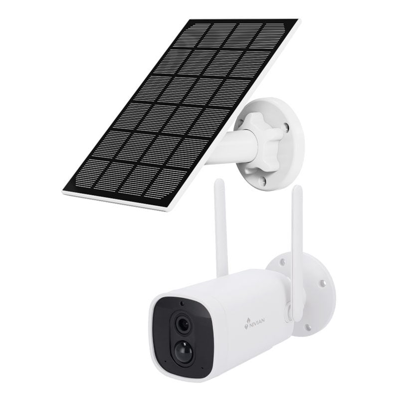 Nivian - Caméra ip Caméra de surveillance avec batterie intégrée Panneau solaire IP67