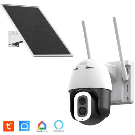 Caméra IP Motorisée Extérieure Ultra HD 2K+ 4MP 100% Solaire  WiFi DualBand LED 800lm