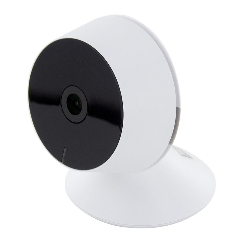 Chacon - Caméra de surveillance intérieure Wi-Fi 1080p - vision 90° - micro sd 128Go - Blanc et Noir