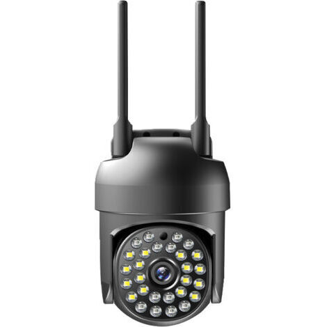 Caméra IP WiFi 5G 5MP sans fil extérieure PTZ avec suivi IA, caméra de sécurité 1080p, caméra de surveillance CCTV, audio bidirectionnel, mini caméra (1080p, carte mémoire 6)