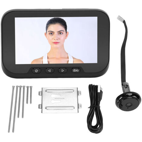 Caméra judas vidéo 1080P, grand Angle de 135 degrés, écran couleur de 4.5 pouces, détection de mouvement, visionneuse numérique de porte pour la maison