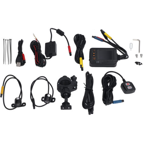 Caméra moto étanche IP65 1080P, enregistreur vidéo pour casque de moto, alimentation 12‑24V pour usage extérieur
