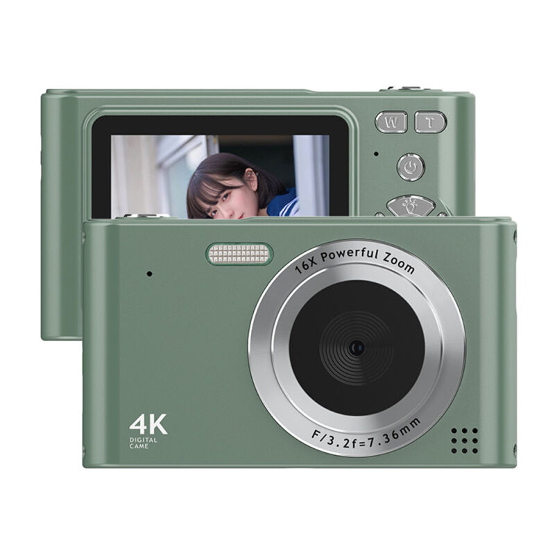 Caméra numérique 4K Caméscope Caméra vidéo numérique 48MP Écran 2,4 pouces Zoom numérique 16X Anti-tremblement Détection de visage Effet beauté