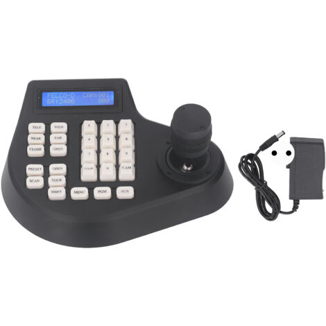 Caméra PTZ 3D, clavier, contrôleur, Joystick, RS485, écran LCD, dispositif de contrôle pour moniteur de sécurité, prise ue 100-240V