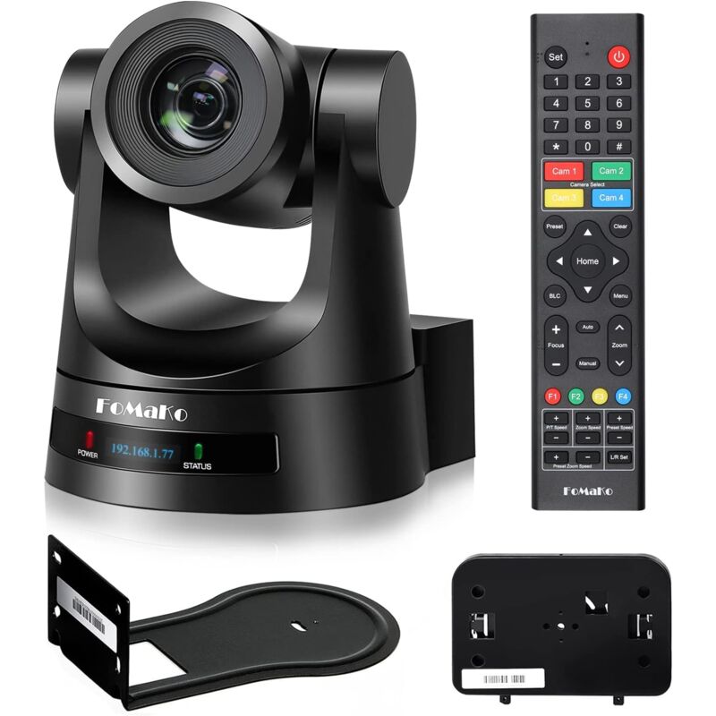 Caméra PTZ FoMaKo HDMI 20x Zoom optique 3G-SDI Caméra de diffusion en direct IP, couleurs réalistes, prise en charge PoE, caméra PTZ HDMI pour service
