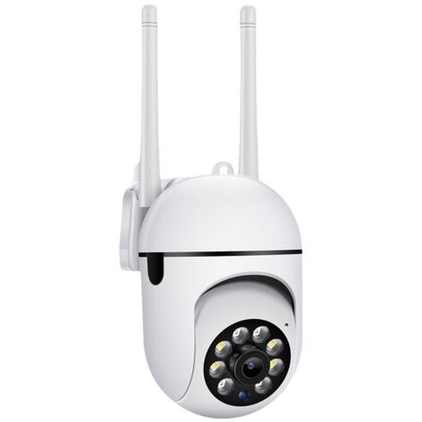 Caméra PTZ WiFi 360° pour Protection de la Maison, Vision à Distance via Téléphone