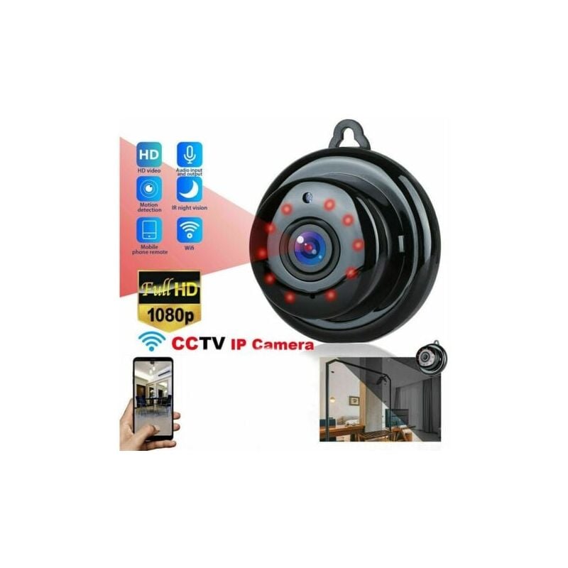 SNQ - Caméra sans fil, réseau longue distance pour smartphone WiFi, vision nocturne hd, moniteur intérieur/extérieur