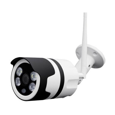 Camera Surveillance WiFi Extérieure, FHD 1080P Camera Surveillance, Caméra WiFi avec Vision Nocturne, Détection Mouvement, Métallique IP66 Étanche -ANPVIZ