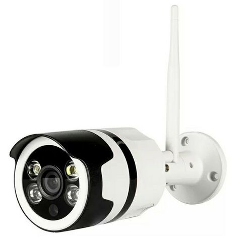 extérieur IP66 étanche à la poussière caméra de Surveillance avec Vision Nocturne Connexion réseau LAN et Wi-FI Netvue Caméra IP 1080P FHD WiFi IP Compatible avec Alexa 