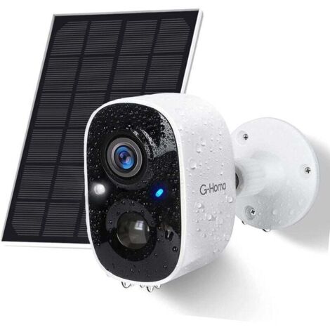 Camera Surveillance WiFi Extérieure sans Fil Batterie, 1080P Intérieure IP Caméra avec Vision Nocturne Couleur, Audio Bidirectionnel, Détection de Mouvement PIR, Sirène, Détection AI, IP65