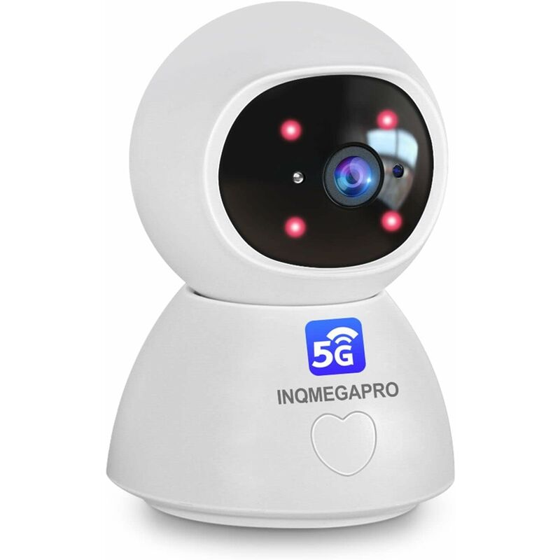 Gotrays - Camera Surveillance WiFi Interieur Compatible avec WiFi 2.4GHz / 5GHz 2K 4MP Caméra de Surveillance sans Fil avec Vision Nocturne Détection