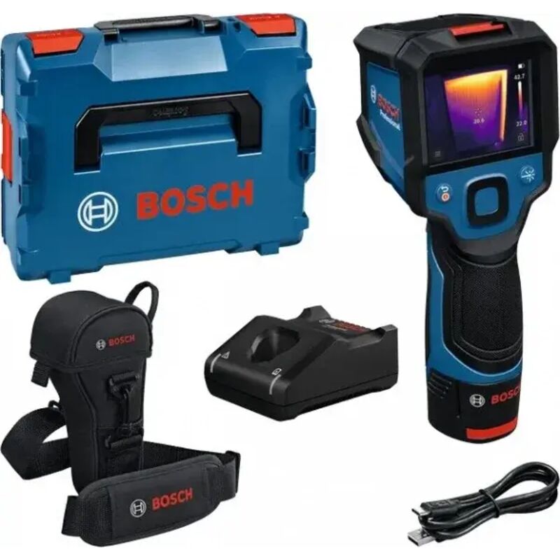 Caméra thermique rechargeable Bosch GTC 12V 450 13 Plage de mesure 20°C à +450°C Précision ±2°C USB C