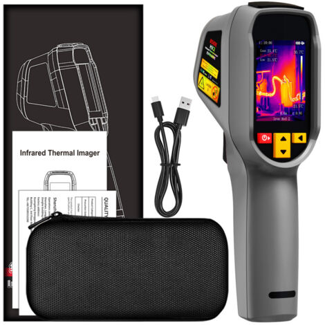 Caméra thermique portable BSIDE HX2 – résolution IR 320×240, –20°C à 550°C, 25 Hz, alerte température haute/basse, pour inspection industrielle