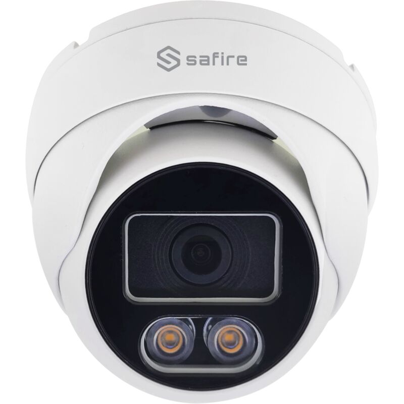 Safire - Caméra Turret Gamme pro - 5 Mpx high performance cmos Night Color - Sortie 4 en 1 - Objectif 3.6 - Lumière blanche, Portée 50 m - Étanche