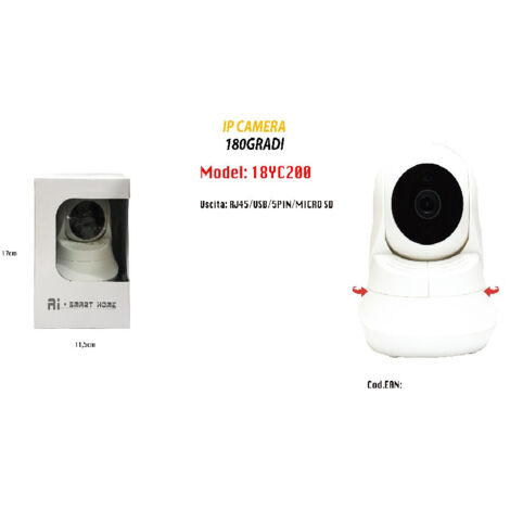 Caméra Wifi Full Hd Caméra Vidéo Surveillance Caméra Ip Maxtech 18yc200