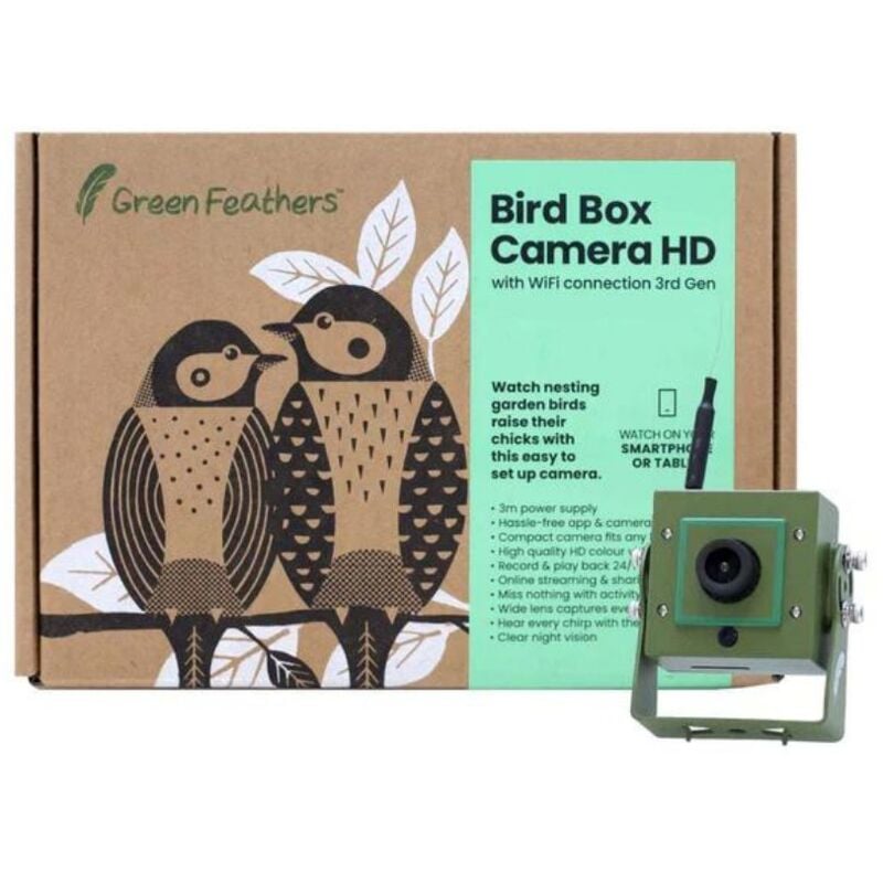 Caméra wifi pour Nichoir à oiseaux (avec cable 10 m inclus)