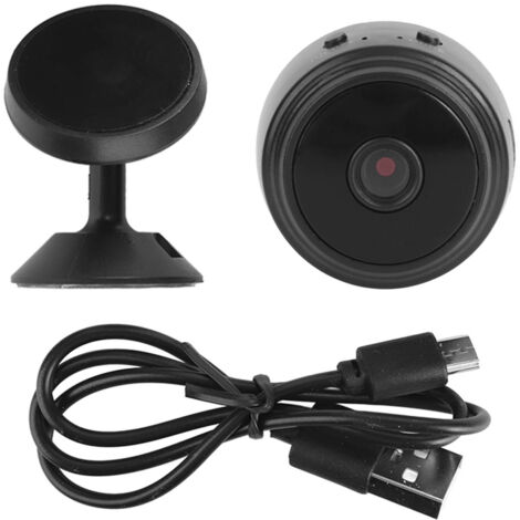 Caméra WiFi sans fil grand angle 120° 720p, mini système de surveillance CCTV pour enfants et personnes âgées