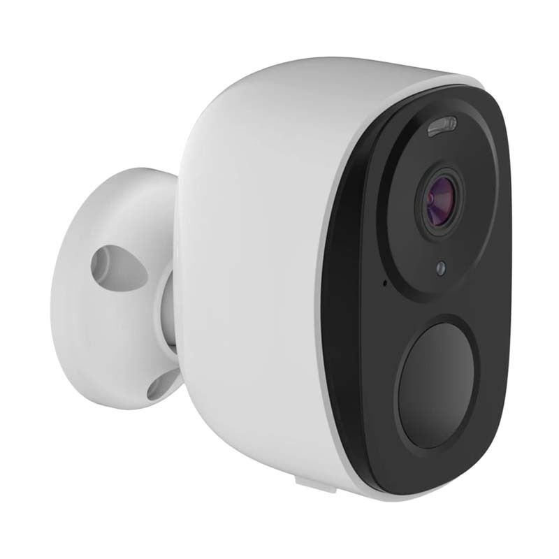 Caméras de sécurité extérieure sans Fil, caméra de sécurité WiFi alimentée par Batterie 2K 3MP avec sirène de projecteur, 2 Voies,