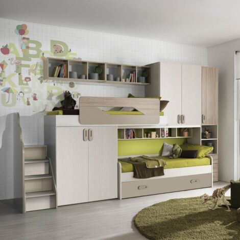 Cameretta loft 398,4x94,5x245,3 cm