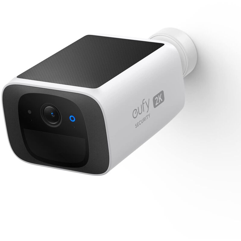 Security solocam S220,CAMERA surveillance wifi exterieure sans fil solaire, résolution 2K, compatibile avec alexa, wi-fi 2, - Eufy