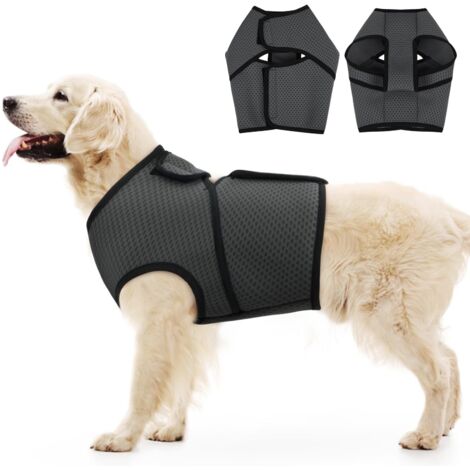 Camicia anti-ansia per cani, gilet calmante regolabile per cani di piccola, media e grande taglia, cappotto anti-ansia per temporali, fuochi d'artificio, addestramento e soccorso（xxxl）