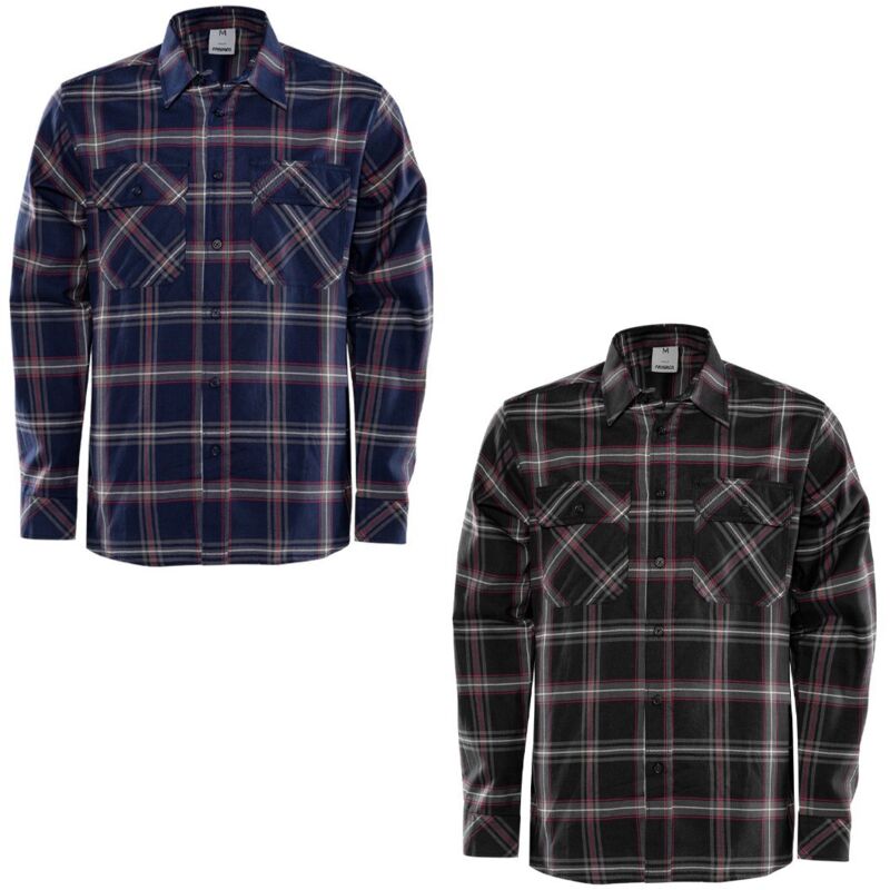Image of Camicia da lavoro in flanella Fristads 7421 MSF - M - Blu