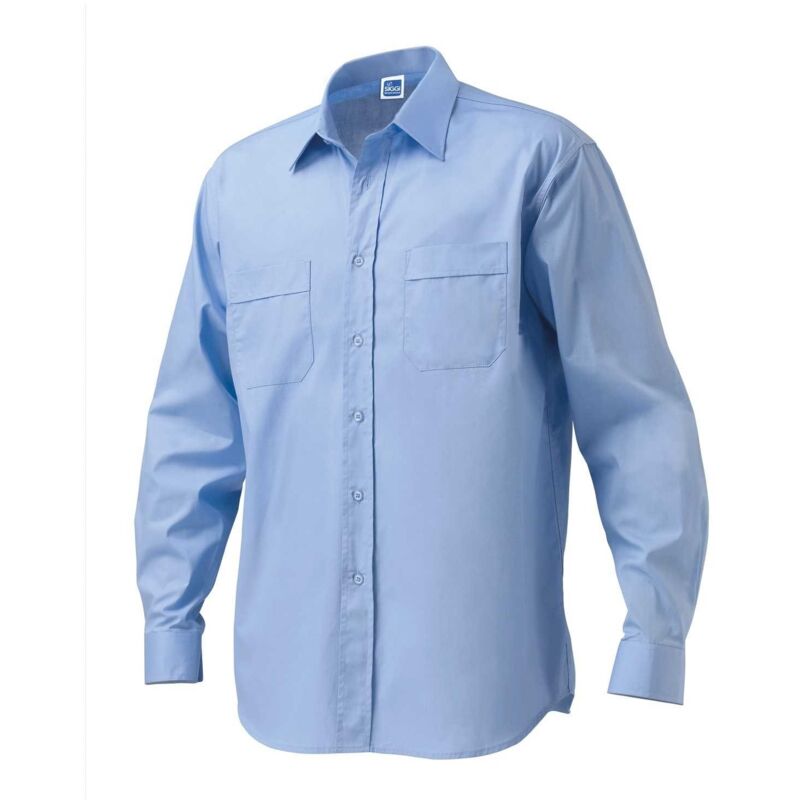 Image of Camicia da Lavoro Maniche Lunghe Siggi King - Celeste Celeste m