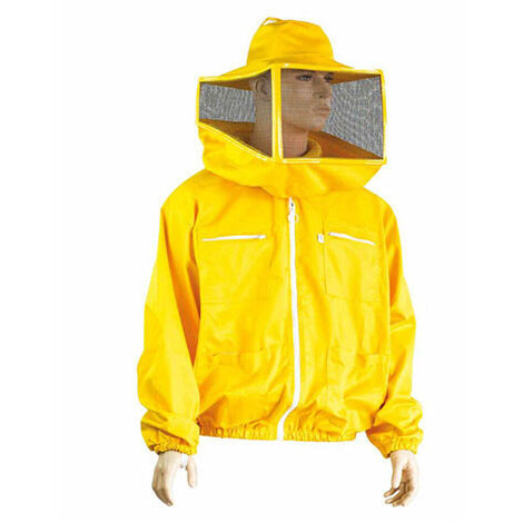 Camiciotto compatto con maschera quadrata e zip tg. M