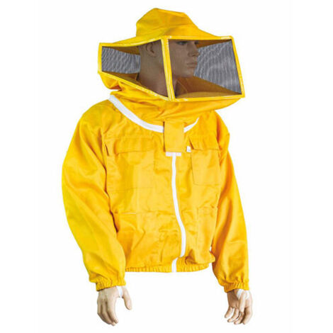 Camiciotto con maschera quadrata e zip tg. M