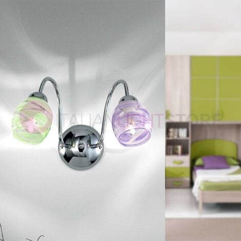 Applique luce orientabile a parete per testata camera da letto