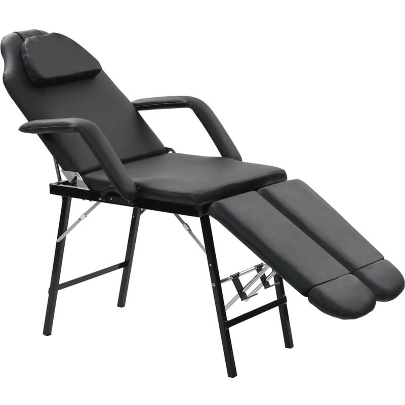 

Camilla de esteticista cuero sintético 185x78x76 cm negra