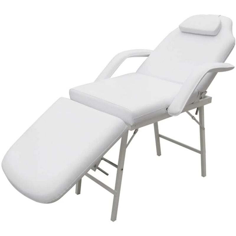 

Camilla de esteticista cuero sintético blanca 185x78x76 cm