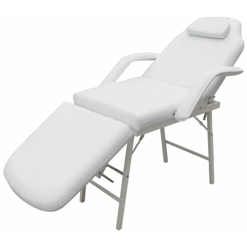 

Camilla de esteticista cuero sintetico blanca 185x78x76 cm