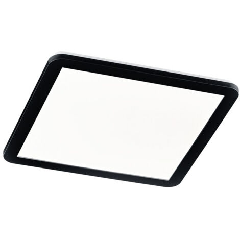 Camillus Led Plafón Cuadrado Regulable Negro IP44 40x40 cm Trio Lighting