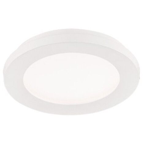 Camillus Plafonnier Rond Led Dimmable Blanc IP44 Ø17 cm Trio Lighting