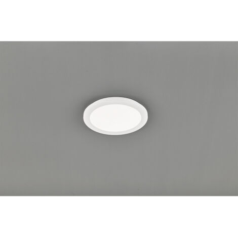 Camillus Plafonnier Rond Led Dimmable Blanc IP44 Ø26 cm Trio Lighting