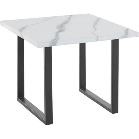 Camilo-Table basse 60 cm aspect marbre