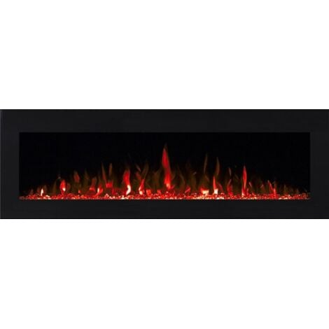 Caminetto elettrico 2000w con telecomando - volcano 3xl - chemin'arte