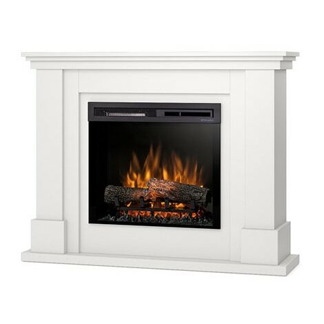Caminetto Elettrico A Libera Installazione A LED - 23" - Bianco opaco - 110 x 89.7 x 30 - LUENA