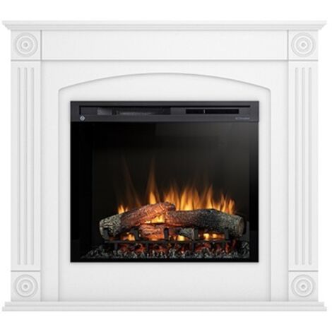 Caminetto Elettrico Da Pavimento A Libera Installazione A LED - Bianco opaco 28"- 120x107,5x29 - ATRATO