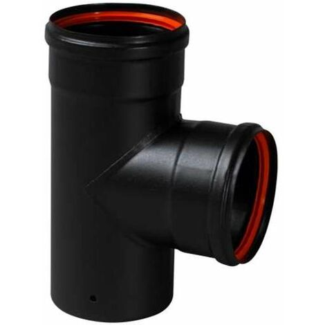 Camini Wierer Tubi Stufa - Elemento a T 90° - 80 mm