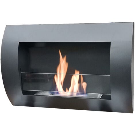 Camino a Bioetanolo Round a Parete 3,5 kW FERLIVING - 63x15,5x45h cm