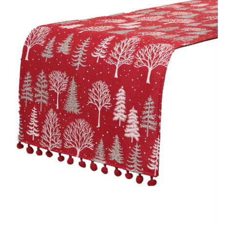 Camino de mesa navideño 50x100 Winter Magic Red