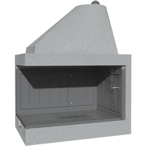 Camino legna prefabbricato ghisa focolare aperto reversibile ds110tgh calore