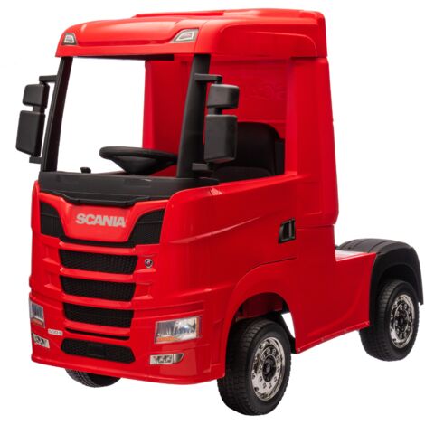 Camion Elettrico Scania Rosso 24V per Bambini con Telecomando