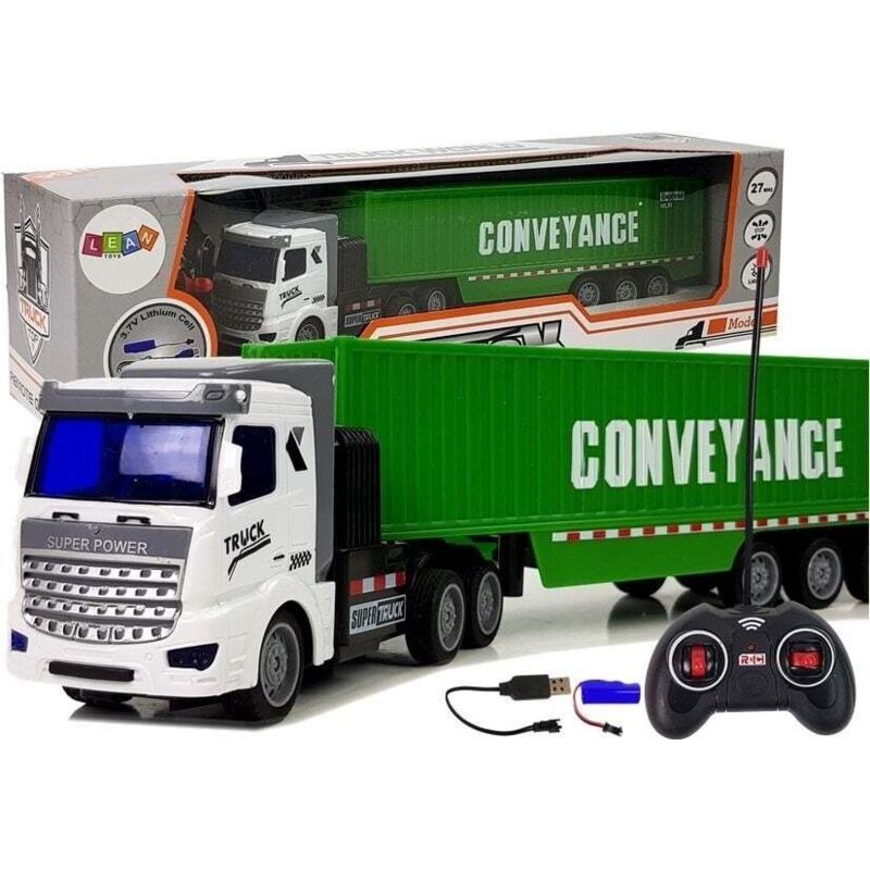 Camion telecomandato con rimorchio - 35x6x8 cm