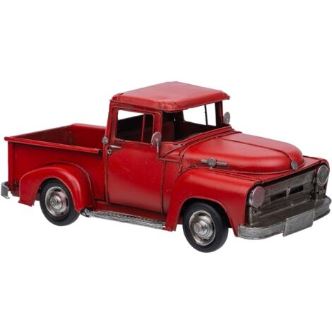 Camioneta metal roja 28x12x12
