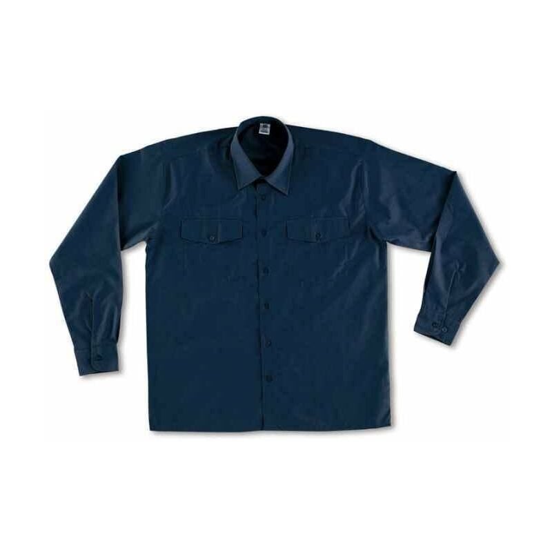 

Camisa Algodon Manga Larga Azul Marino 47-48